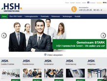 Tablet Screenshot of hsh-gmbh.com